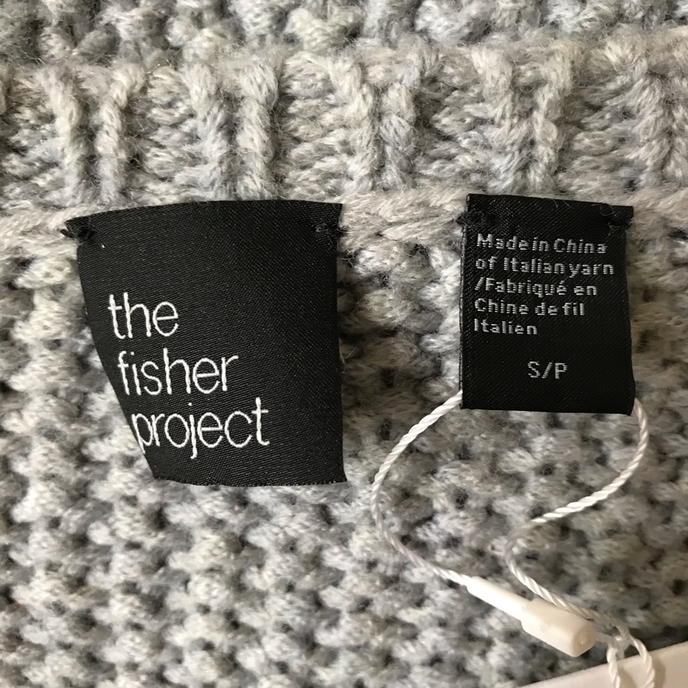 Eileen Fisher Cable Knit Crop Wool Blend Sweater - Picture 6 of 7